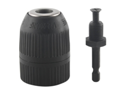 Mandril Sin Llave De 1/2 Pulgada Con Adaptador Para Taladro De Impacto Conexión Rápida 1,5-10mm 3 Mandriles Hexagonales Sds Llave Negro