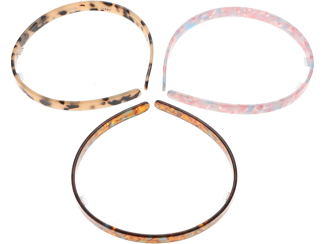 Diademas Delicadas Ciieeo, Juego De Accesorios Ligeros De 3 Piezas En Material Sintético Portátil, Estilo Elegante Y