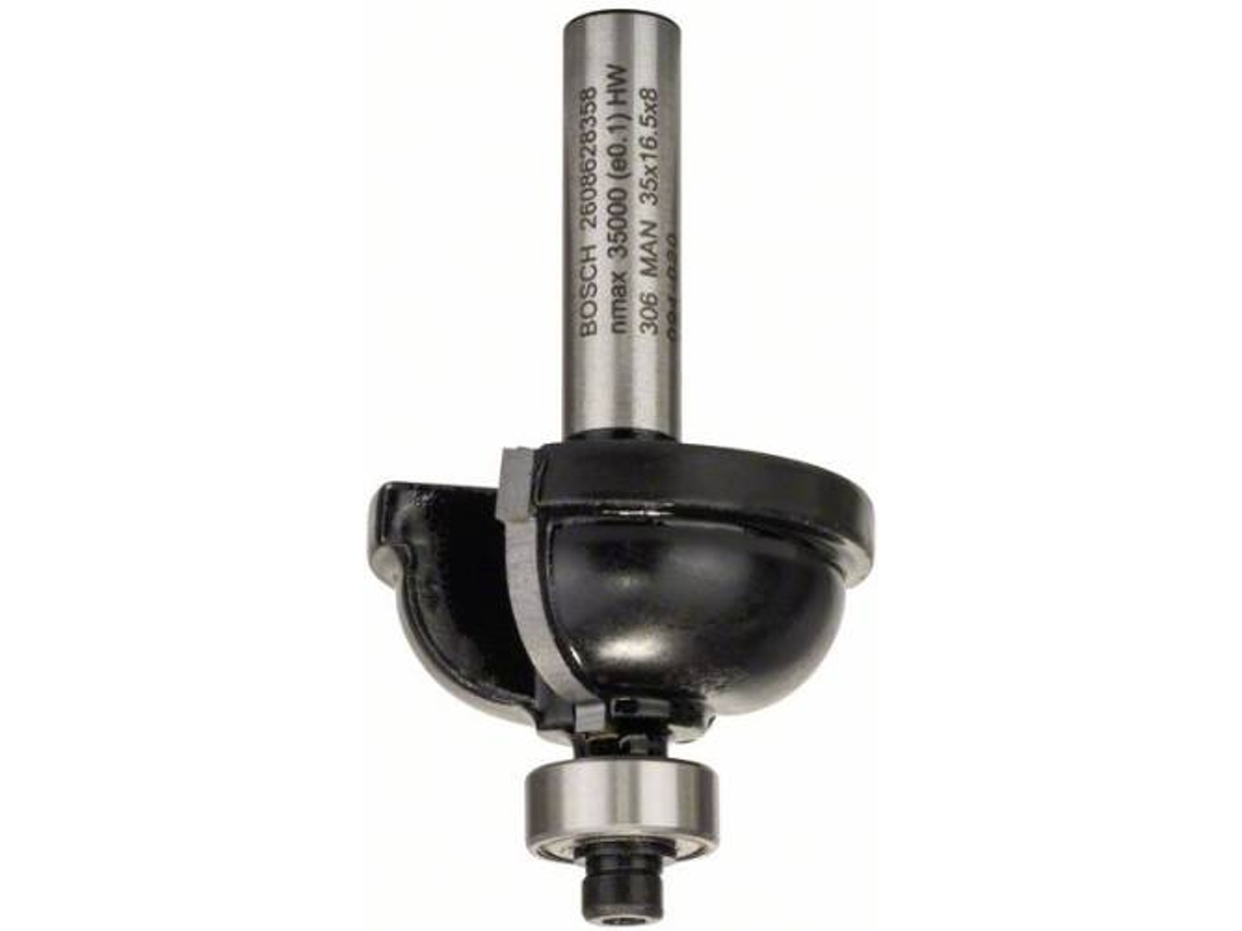 Fresa BOSCH para Bordes F - 8 mm - R1 9.5 mm - D 35 mm - L 16.2 mm - G 59 mm