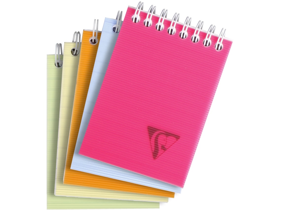 Bloc de Notas Espiral CLAIREFONTAINE Linicolor Din A7 Cuadrado