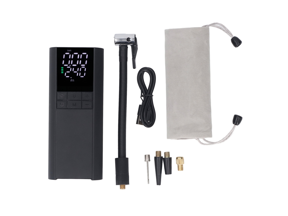 Inflador De Neumáticos Portátil Inalámbrico Con Compresor De Aire Y Pantalla Led, Bomba Eléctrica Para Coche, Motocicleta, Bicicleta, Balón