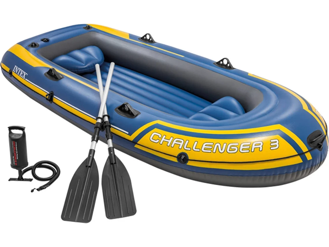 Barca Hinchable con Remos INTEX Challenger 3 (295 x 137 x 43 cm)