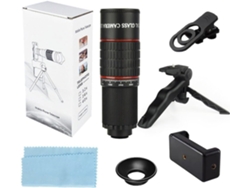 Lente Portátil Con Zoom De 22x Para Smartphones Con Trípode, Ideal Para Viajes Y Uso Al Aire Libre (negro)