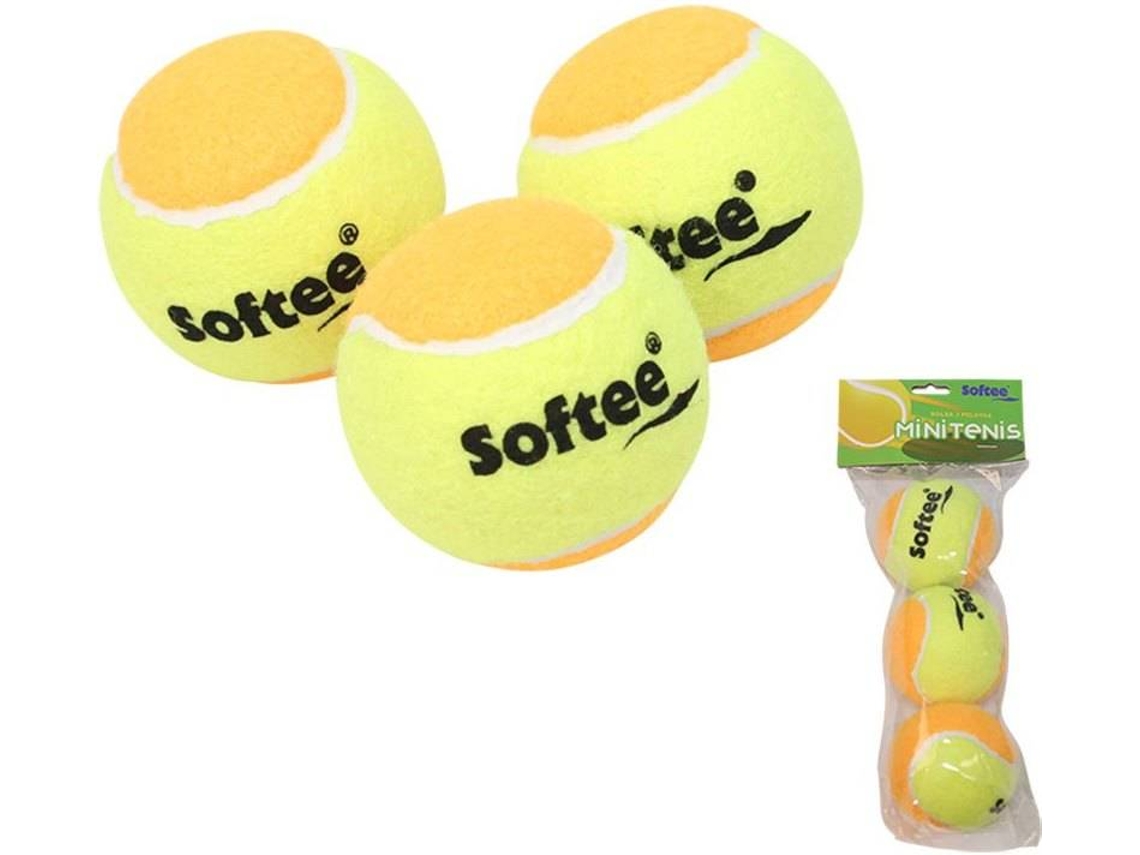 Bola de Tenis SOFTEE  (Amarillo - 3 Bolas)