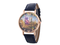 Elegante Reloj De Pulsera De Cuarzo Unisex Para Parejas - Regalo De Moda (azul Real)