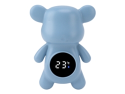 Termómetro Digital Para El Baño Del Bebé Con Forma De Oso Y Pantalla Táctil Azul.