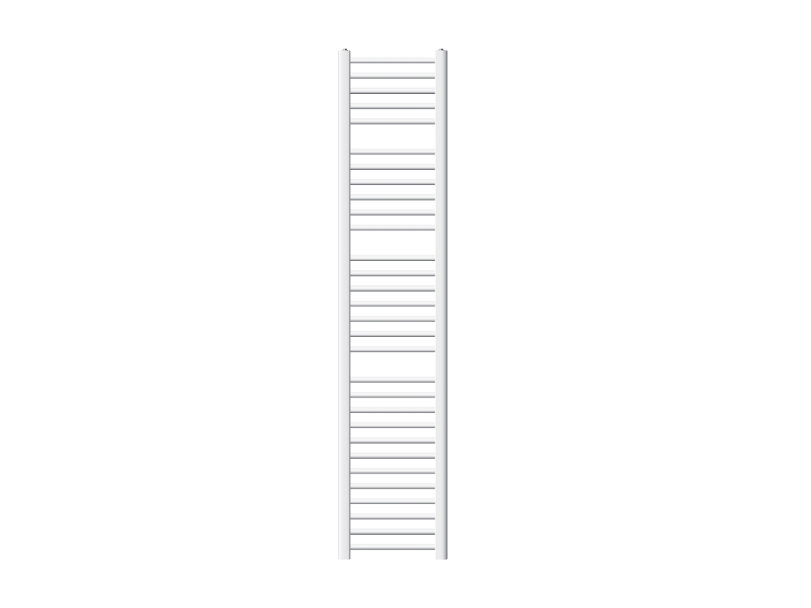 Radiador Toallero Eléctrico Luxebath 300x1800 Mm Blanco Recto Termostato Digital 900w