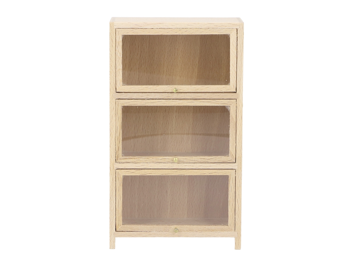 Estantería De Madera Para Casa De Muñecas A Escala 1/12 - 3 Niveles - Mueble Decorativo