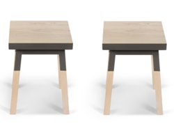 Banco MON PETIT MEUBLE FRANÇAIS de Madeira Maciça Assento 35 cm (2 unidades)