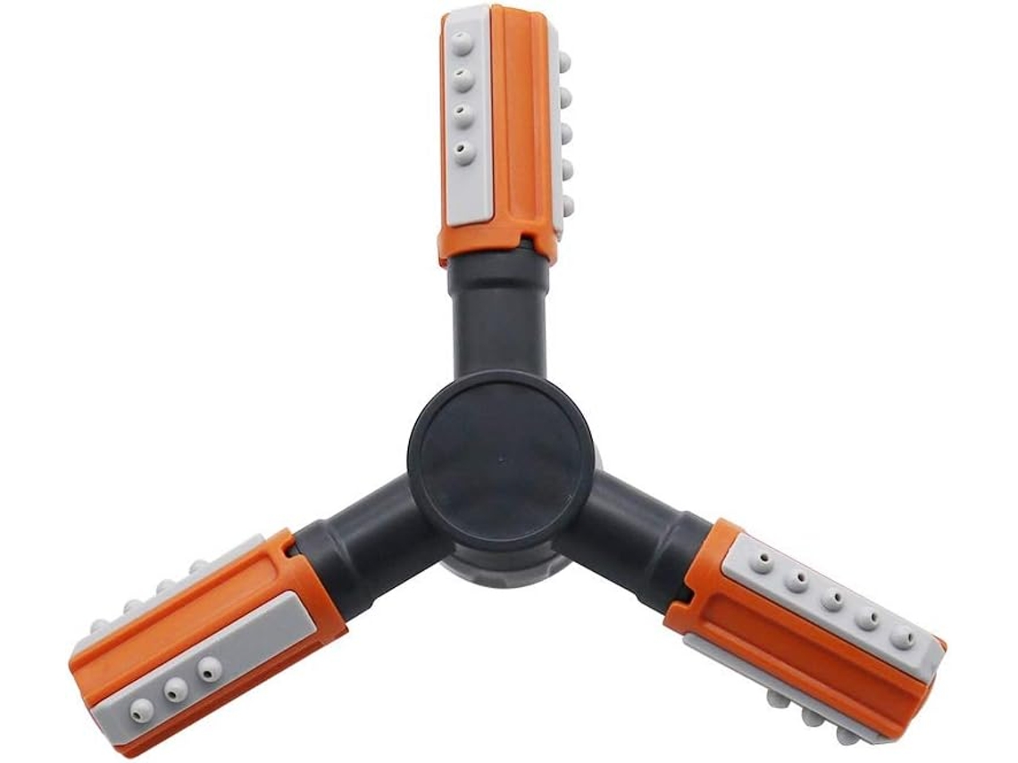 Aspersor De Jardín Ajustable 1/2 Pulgada Rosca Externa 3 Brazos