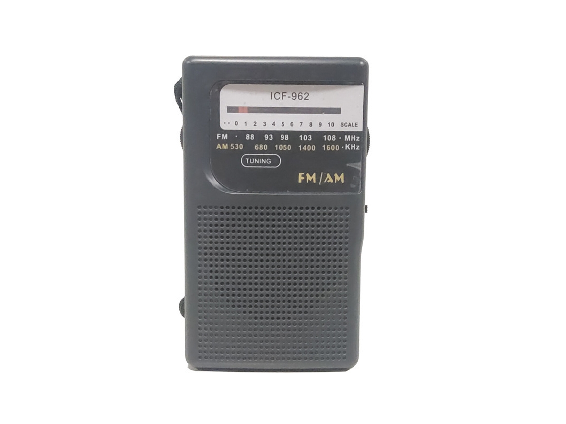 Radio analógica AM/FM portátil de doble banda Siurn Black