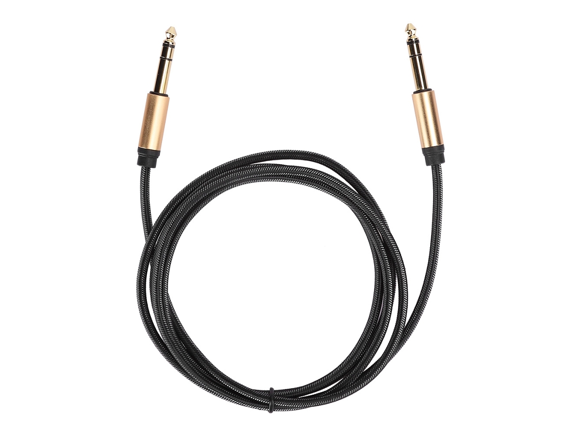 Cable De Audio Trenzado Macho-macho De Alta Calidad De 6,5 Mm/0,3 Pulgadas Con Aleación De Aluminio Duradera.