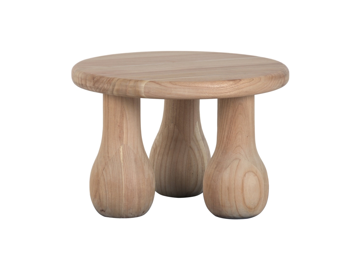 Mesita Auxiliar Mindi Natural 60x60x40cm