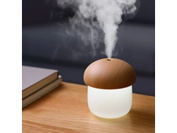 Mini Humidificador Ultrasónico Con Forma De Hongo, Luz Cálida Y Difusor De Aceites Esenciales Para Uso En Interiores.