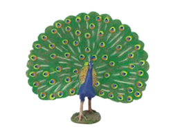 Modelo De Pavão Simulação Alta Decoração Casa Escritório Brinquedo Infantil