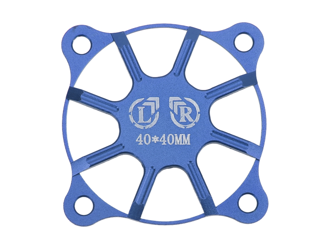 Cubierta para ventilador de refrigeración RC de 40x40 mm, aluminio azul oscuro