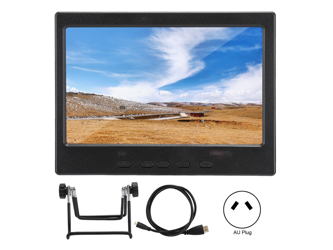 Pantalla De Visualización Tft Lcd De 7 Pulgadas 1024x600 16:9 300cd/m Hdmi Portátil Para Raspberry Pi 4b