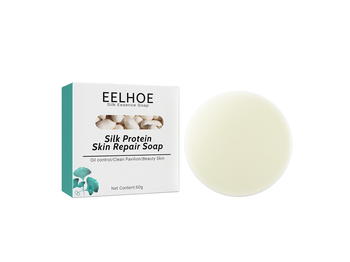 Jabón limpiador e hidratante con mascarilla de seda de anguila