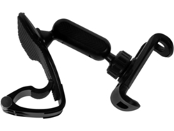 Soporte para teléfono de coche con rotación de 360° y sistema antivibración, base resistente de ABS negro para montaje en salpicadero, compatible con móviles Jortmrd.