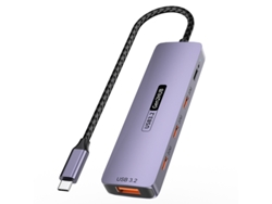 Estación de acoplamiento USB C Yizhood Usb3.2 Gen2 de 10 GB para PC, portátil, Macbook Air/Pro, iPhone 15/15 Plus/15 Pro Max, Samsung S24 S23, color gris