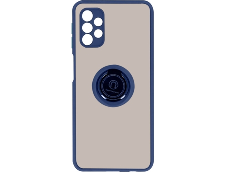 Carcasa y Soporte Samsung Galaxy A32 5G AVIZAR Función de soporte de Anillo de Metal Azul