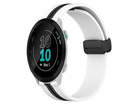 Correa Smartwatch Para Garmin Forerunner 55 20Mm Blanco-Negro VENISYMLIS
