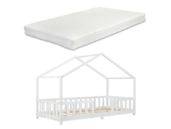 Estructura de Cama Infantil [EN.CASA] (Blanco - Madera - 90x200 cm)