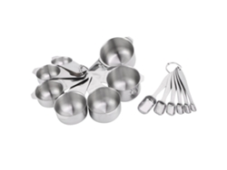 Juego de tazas y cucharas medidoras de acero inoxidable de 13 piezas para cocina KOFIHETY