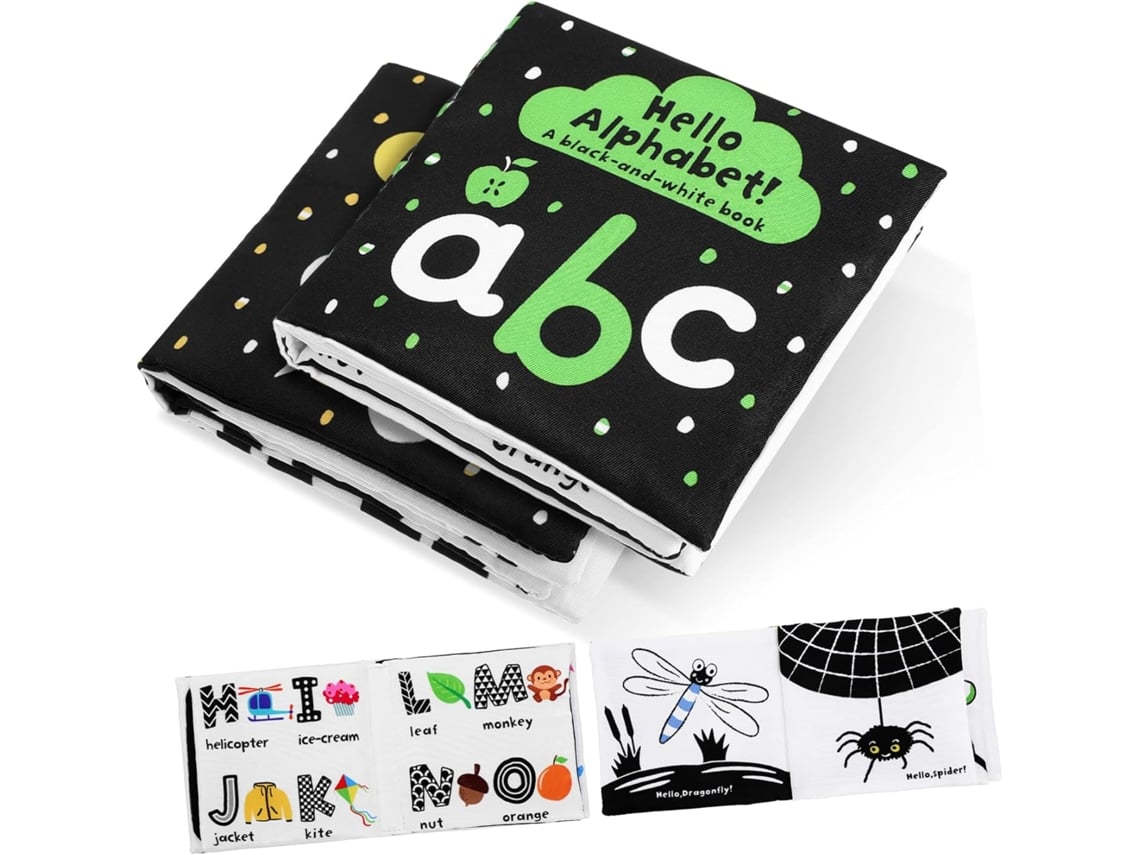 Conjunto De 2 Brinquedos Educativos Para Meninos E Meninas, Com Alto Contraste, Aprender Cores, Formas E