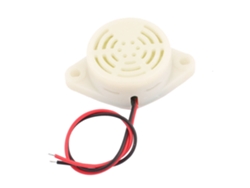 Zumbador Electrónico Industrial De Sonido Discontinuo Con Cable De 3-24 V Cc, Color Blanco
