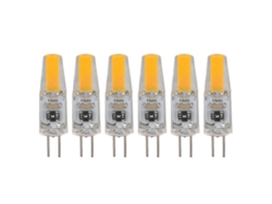 Rebe-6 Piezas Bombilla Led G4 Regulable 2w 180lm Para Lámpara Mesa Pared Candelabro 120v Reemplazo
