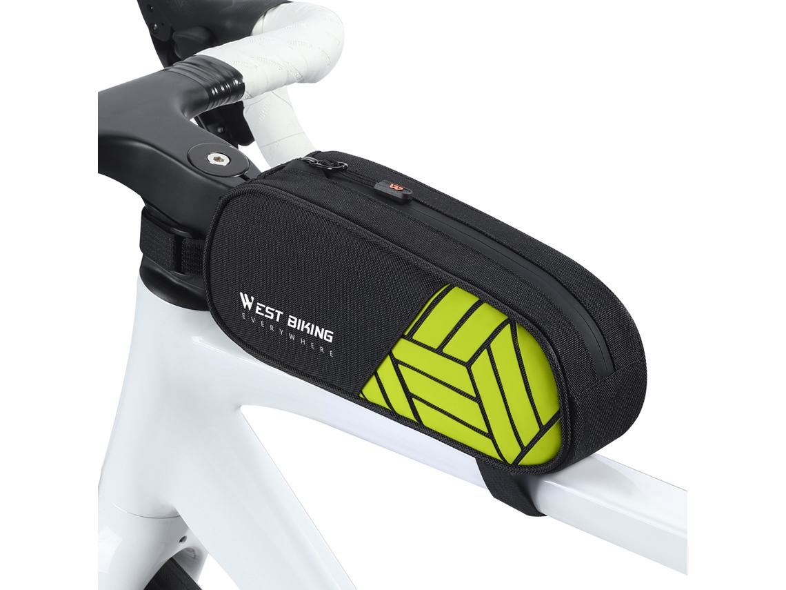Bolsa para bicicleta de 1 litro, impermeable, con cierre suave para el cuadro delantero y accesorios (sin marca)