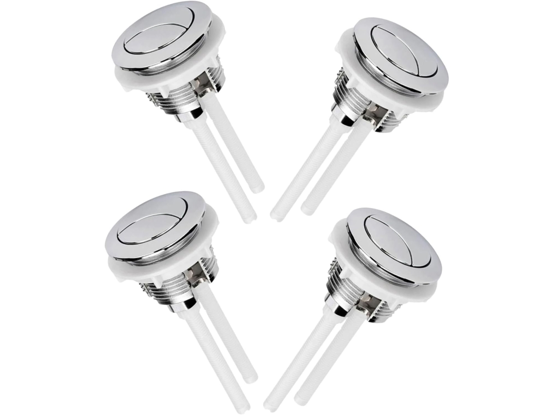 Juego de 4 botones de doble descarga para inodoro, accesorios de baño, pulsador Gokoco