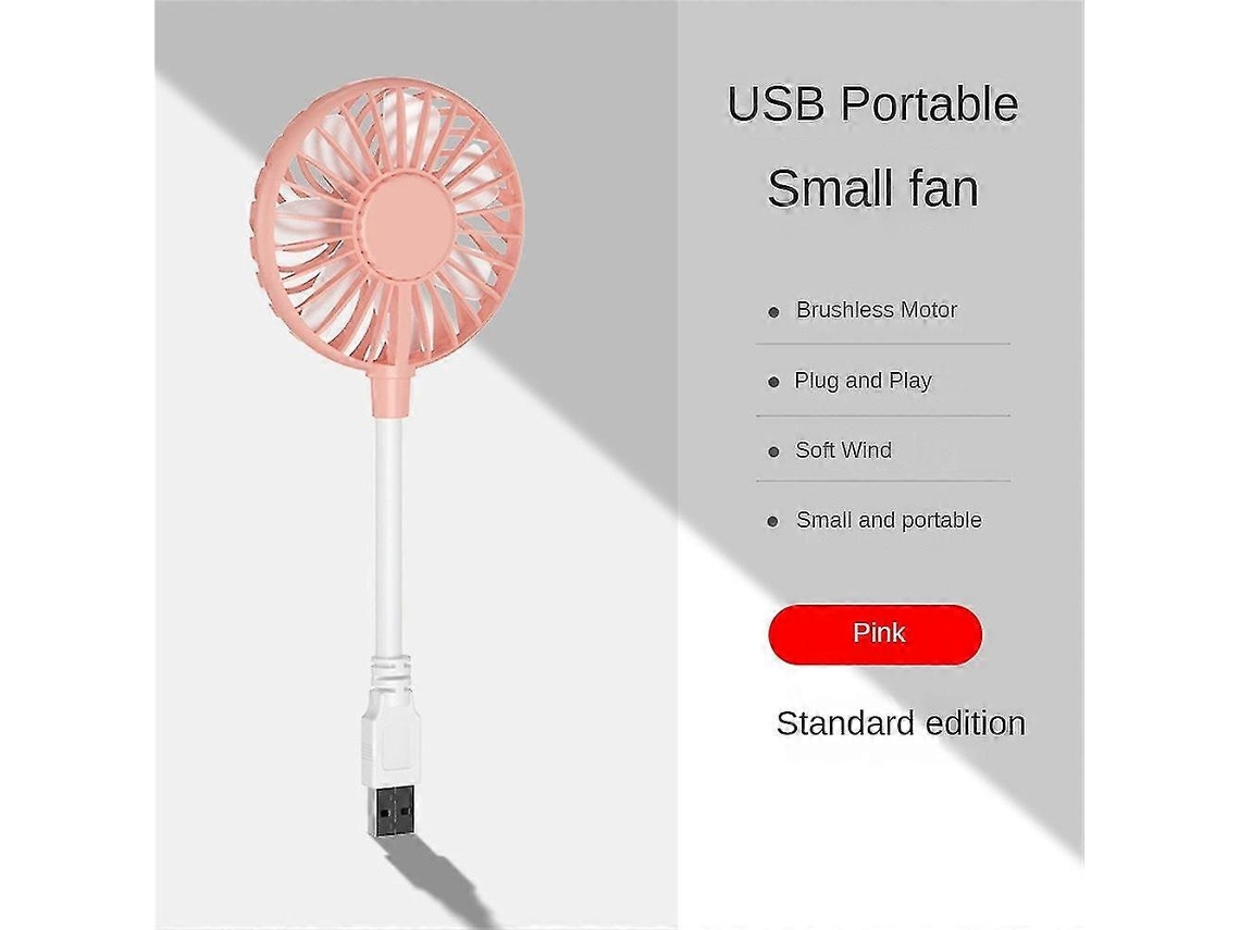 Ventilador de escritorio recargable MDUG de 6000 mAh con luz LED y 3 velocidades.