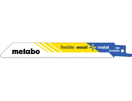 METABO 25 hojas para sierras de sable "flexible wood + metal" 150 x 0,9 mm (628246000)