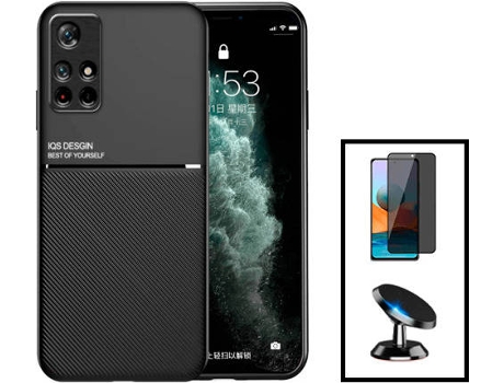 Kit Carcasa Trasera Magnética Anti Choque + Protector de Pantalla Xiaomi Redmi Note 11T 5G GIFT4ME Negro