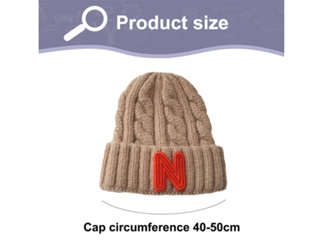 Gorro de Bebé JEIIBRZUI Twist Caqui Label Naranja