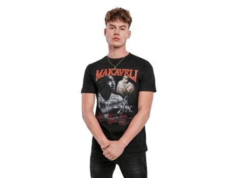 Camiseta MISTER TEE Tallas Grandes Tupac Negro (5XL)