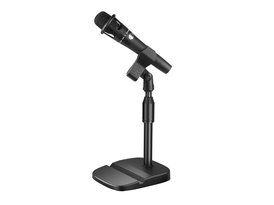 Soporte de micrófono ajustable para oficina, clip de micrófono de escritorio, soporte de micrófono para transmisiones en vivo.