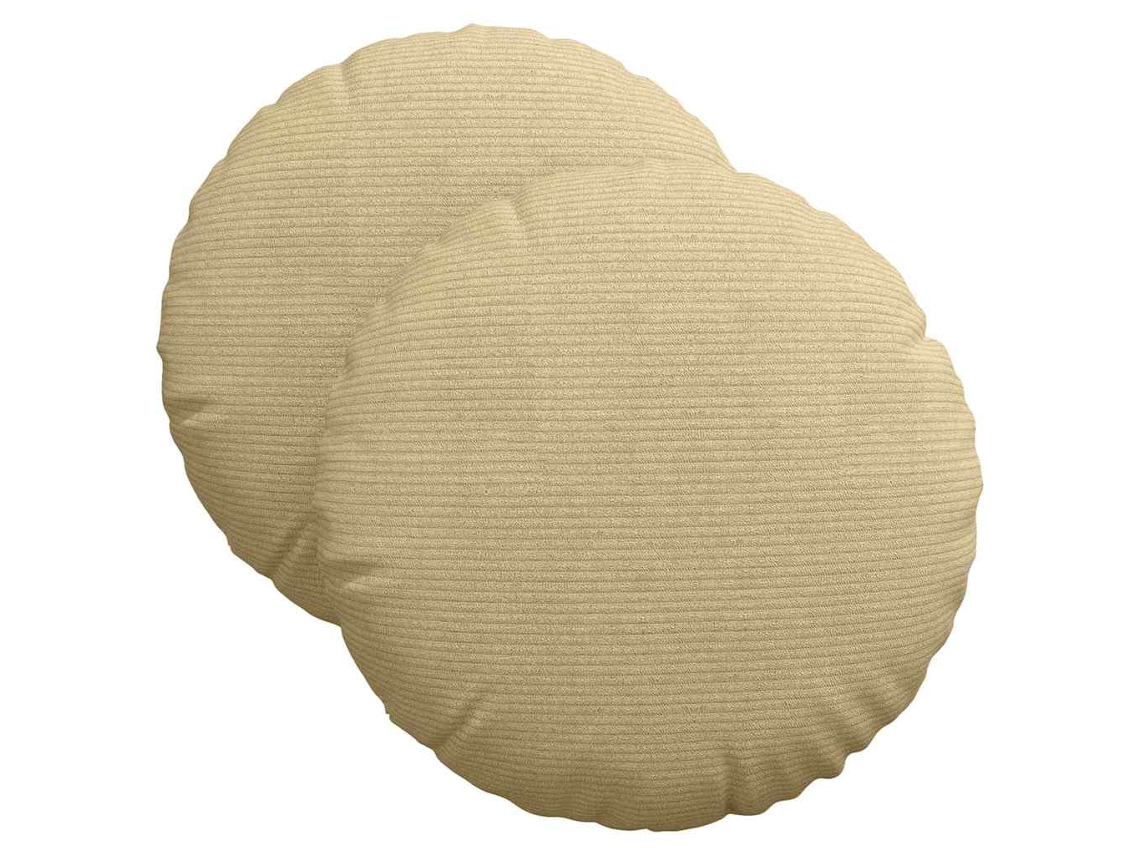 Cojines para asiento, 2 unidades, gris verdoso, Ø 40 cm, HARLANV1