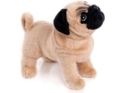 Peluche De Carlino Marrón De 31,75 Cm (12,5 Pulgadas) - Regalo Para Niños, Navidad, Cumpleaños, Fiestas, Amigos