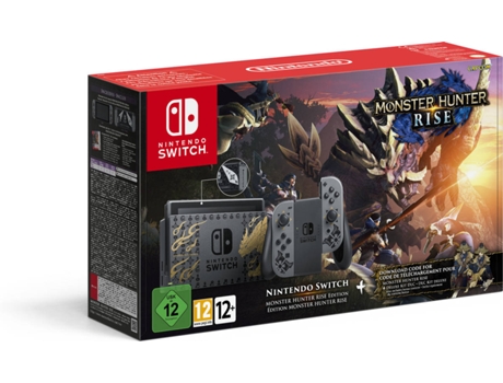 Consola Nintendo Switch V2 (Monster Hunter Rise Edition - 32 GB)