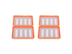 Mali caixa de Iscas de Pesca com Mosca 2 Peças Plástica Laranja Armazenamento de Anzol para Fly Fishing