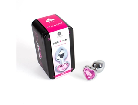 Plug Anal de Metal Corazón Fuchsia Talla S SECRET PLAY