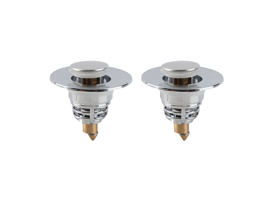 Tapón Emergente De 2 Piezas Para Lavabo De Baño Con Filtro Y Anillo De Sellado, Material Abs Y Latón.