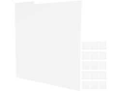 16 Separadores De Vinilo Pvc Blancos De 330 X 317 Mm, Reutilizables.