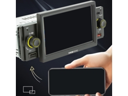 Estéreo para coche de un solo DIN con pantalla táctil de 5 pulgadas y cámara de visión trasera, Bluetooth 5.1, Mirrorlink, reproductor MP5 para coche