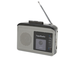 Reproductor De Cintas De Cassette Portátil Am Fm Radio Reproductor De Cintas Soporta 2 Métodos De Alimentación Negro Gris