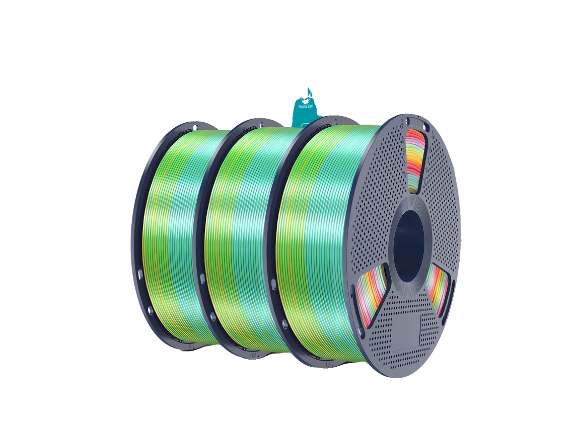 Filamento para impresora 3D, degradado multicolor, no tóxico y degradable, PLA Plus Silk Rb01 OEM