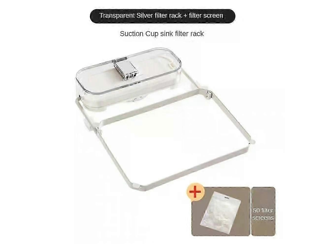 Soporte plegable para filtro de fregadero de cocina con ventosa para restos de comida, bolsa de basura de malla desechable para cocina. GOKOCO
